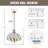 Kamirra 3 - Light Traditional Gold Pendant Light Dimmable Adjustable Height