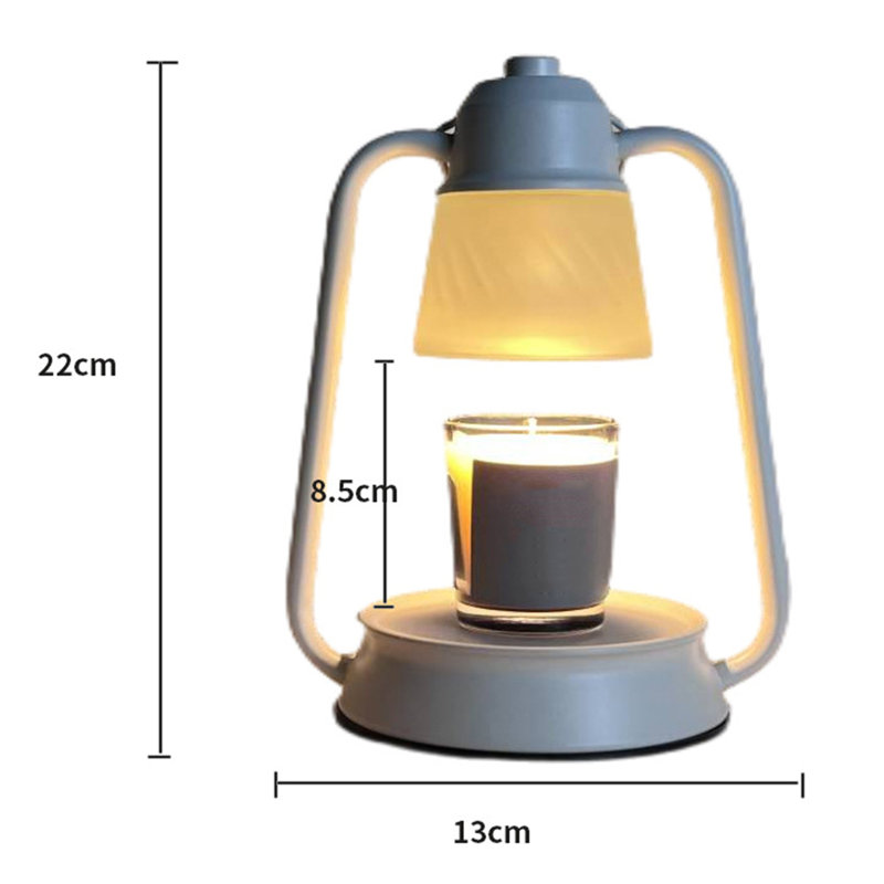 Candle Warmer Lamp Dimmable Timer Function High Stability Non-Slip Safe to Use Desktop Metal Wax Melting Warmer Lamp