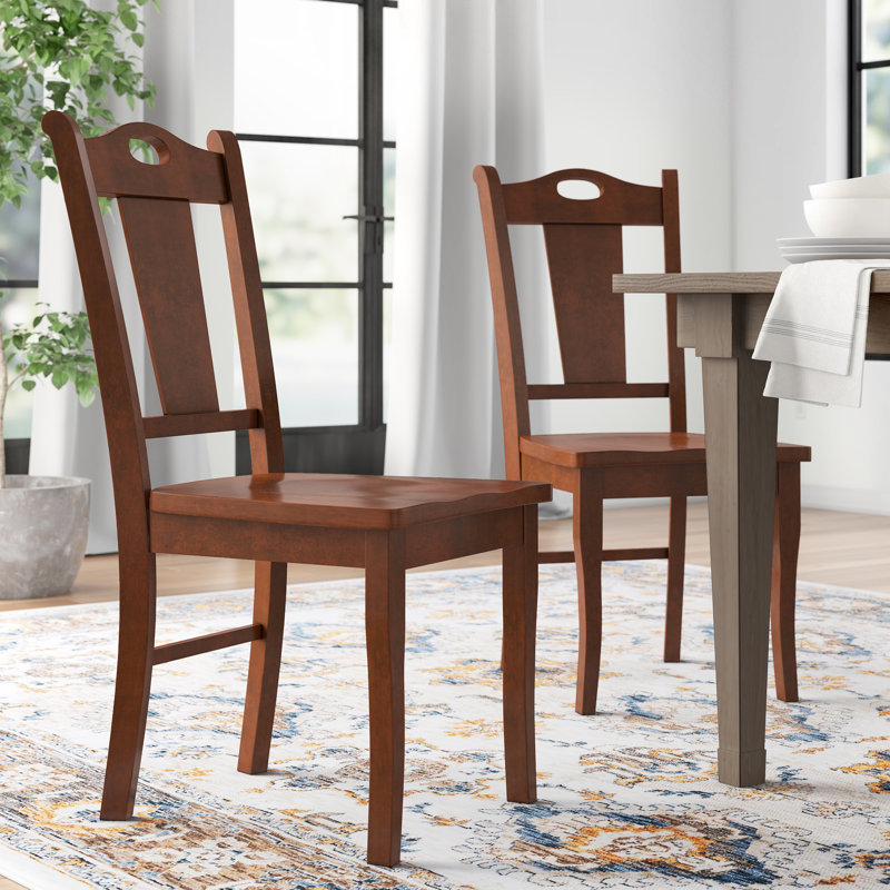 Patillo 17.75'' H Solid Wood Side Chair, Chocolate