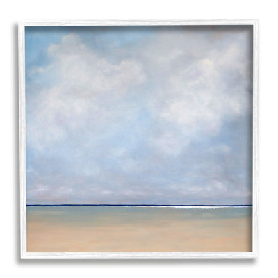 «Abstract Beach Clouds Ocean Horizon» par Catherine Andersen - peinture sur bois