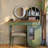 48.43"Green Minimalist Solid Wood Dressing Table