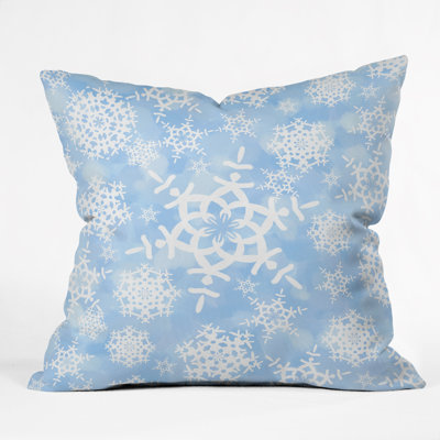 Lisa Argyropoulos Snow Flurries Throw Pillow