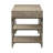 Seybert Desk in Weathered Oak & Antique Silver 92325