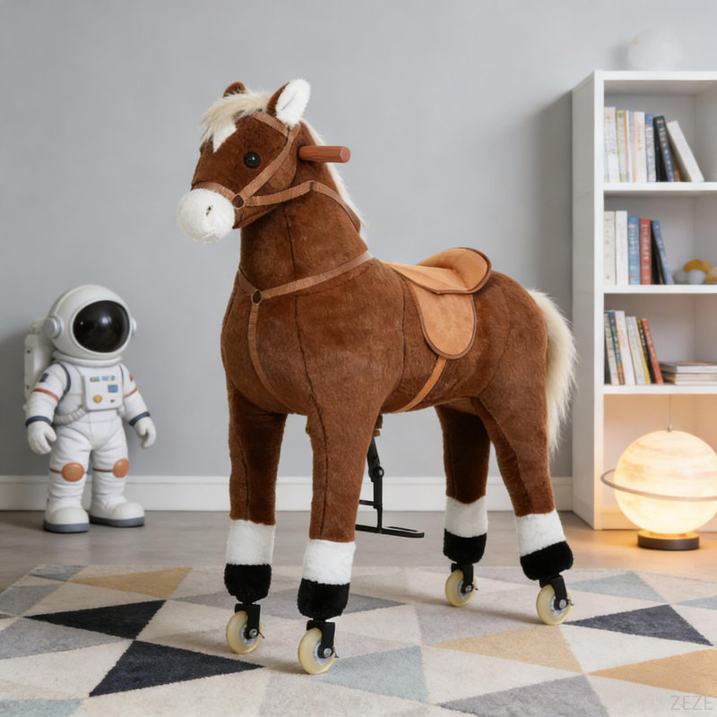 Grand jouet cheval de marche
