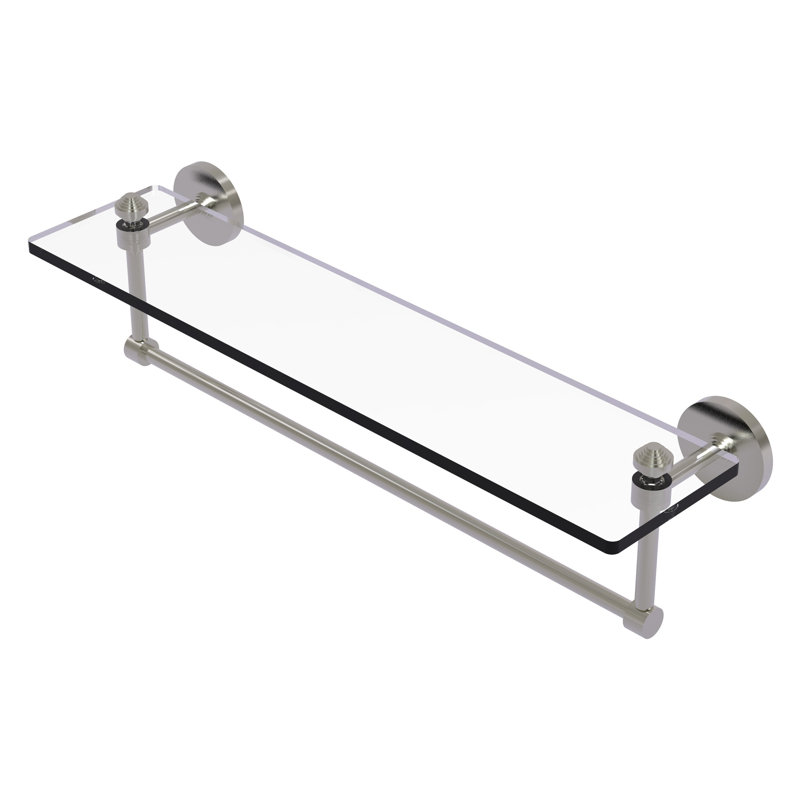 Southbeach with Towel Bar, Satin Nickel, 5" H x 22" W x 5" D