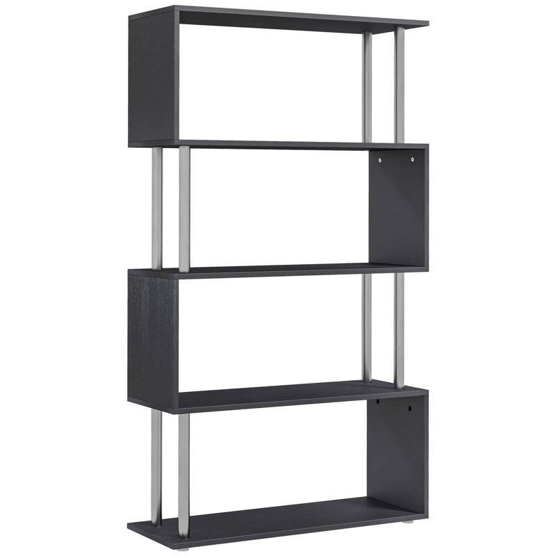 145cm H x 80cm W Etagere Bookcase, Matte Black