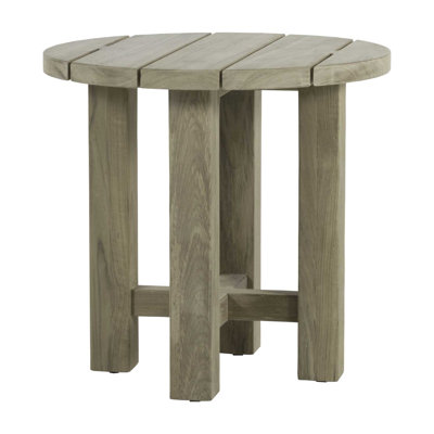 Table d'appoint d'extérieur en teck Croquet