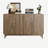 Wood Storage Cabinet with Adjustable Shelf