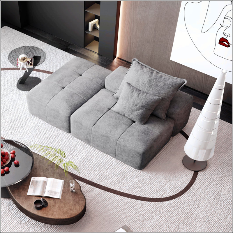 Canapé modulaire surdimensionné Modern, Gris