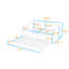 Lit de jour simple en velours avec ports de charge USB et lit gigogne simple-2132166298