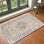 Traditional Washable Rug, Bordered Floral Anti-Slip Rug For Living Room, Dining Room, Bedroom-1150924414
