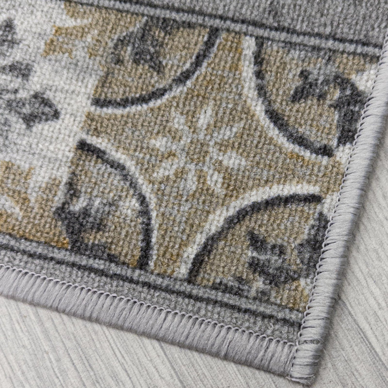 Runner Vintage Look Looped / Hooked Area Rug, Runner 66 x 420 cm