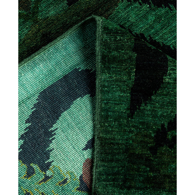 Overdyed One-of-a-Kind 3' 0" x 17' 6" Hand Knotted Area Rug