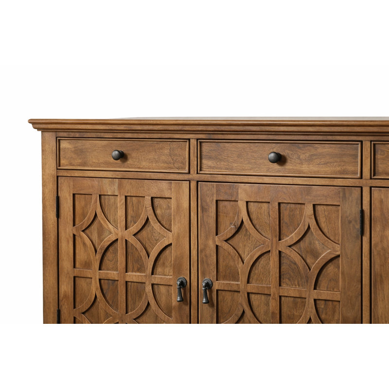 Verona 70" Solid Wood Sideboard, Walnut, Walnut