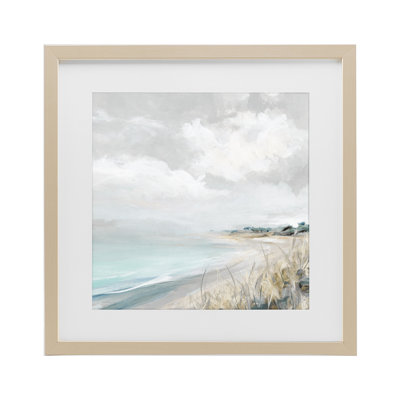 «Coastal Morning» par The Dunes, reproduction encadrée sous verre, conception de Carol Robinson