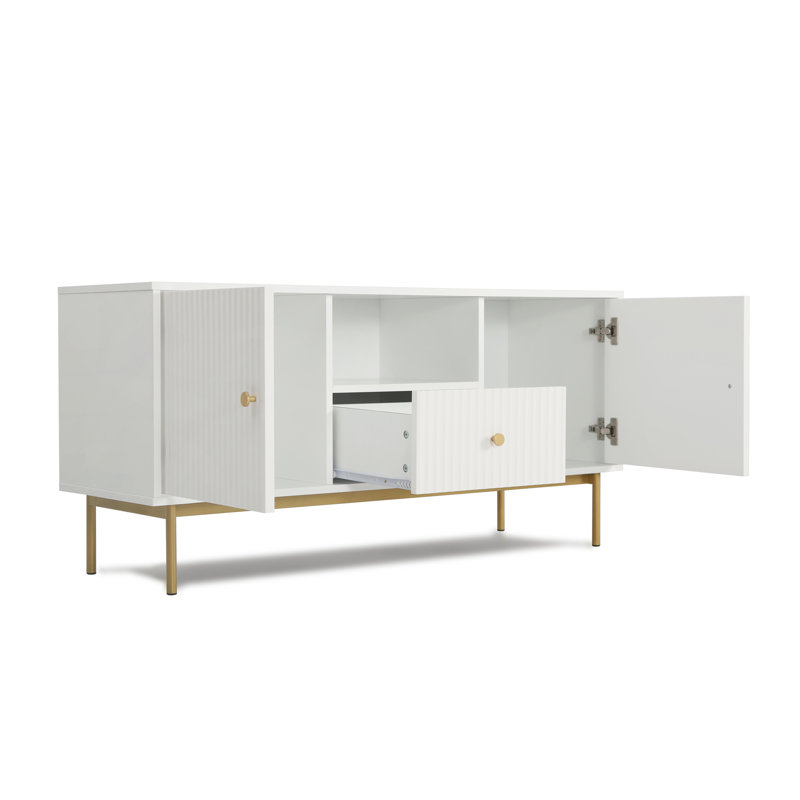 Aggri TV Stand for TVs up to 88", White
