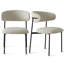 Chaise rembourrée avec pieds en métal-894426350
