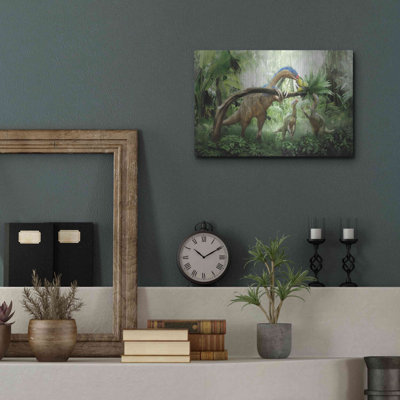  «Therizinosaurus», art mural en métal, 24 po x 16 po