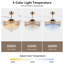 Ventilateur de plafond 48 "rétractable en cristal avec lumières DEL et télécommande-134973858