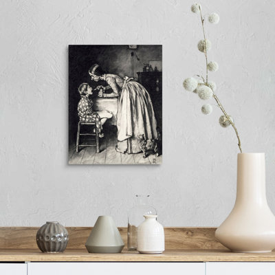 Art mural sur toile Norman Rockwell Aunt Polly Giving Tom Sawyer