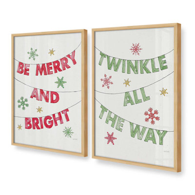 Ensemble de 2 impressions d'art Twinkle All The Way