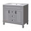 Meuble-lavabo 36 po avec lavabo supérieur, armoire de rangement moderne avec 2 portes à fermeture douce et 2 tiroirs, meuble-lavabo simple-117021114