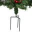Piquet de jardin givré pommes de pin et baies de Noël