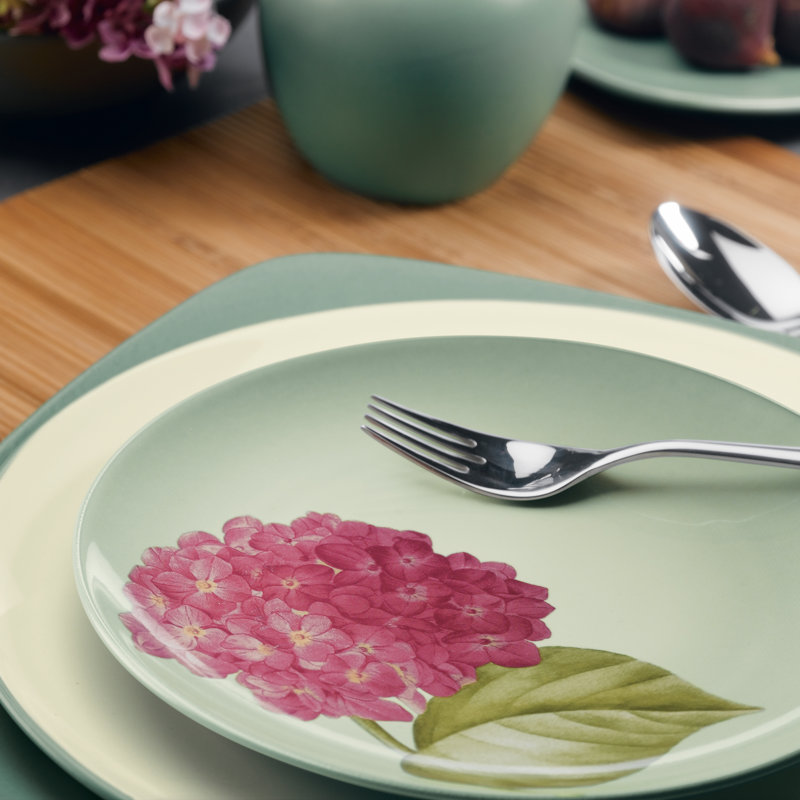 Noritake Colorwave Floral Accent Plates, 8-1/4", Green