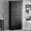 [Vidéo] Armoire de rangement pour salle de bain avec espace de rangement multifonctionnel, tiroir avec glissières, tablette réglable, noir-683945636