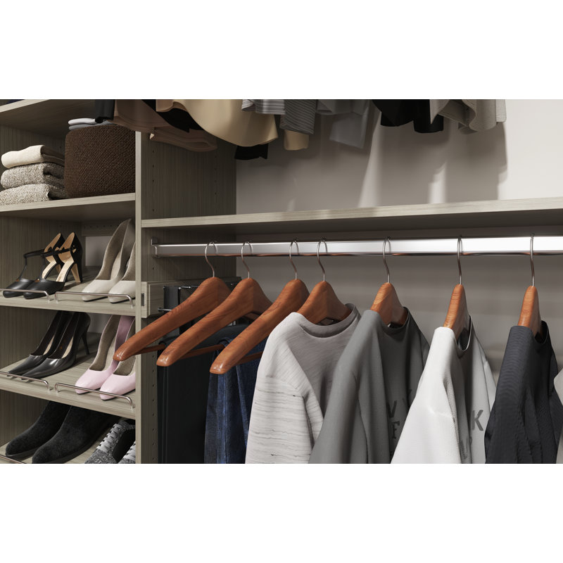 Grid Metal Closet Rod, 35" Length, Chrome