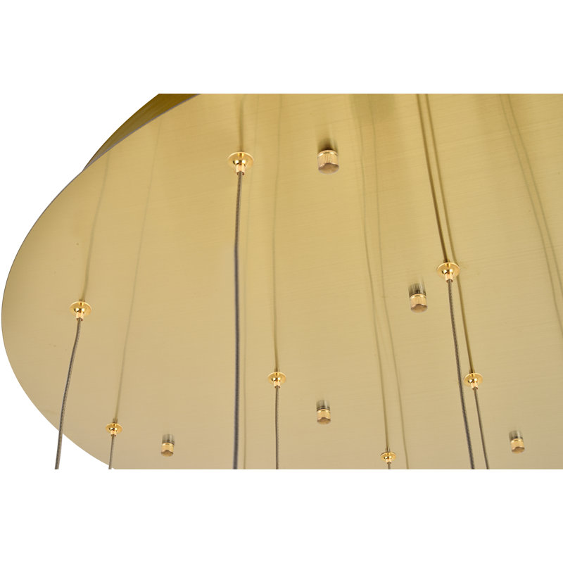 Alfee 16 - Light LED Cluster Pendant, Gold