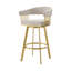 Tabouret de bar à hauteur pivotante avec accoudoirs et repose-pieds Robinett-433331064-433331071