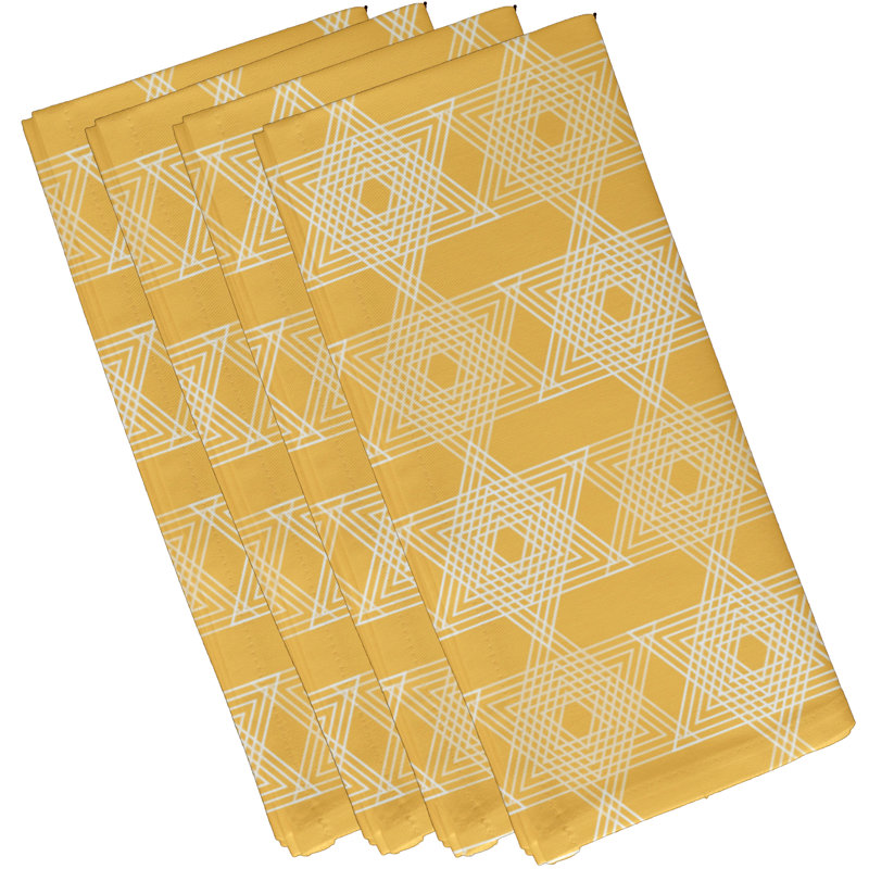 Ensemble de serviettes 4 pièces Stegner, Jaune