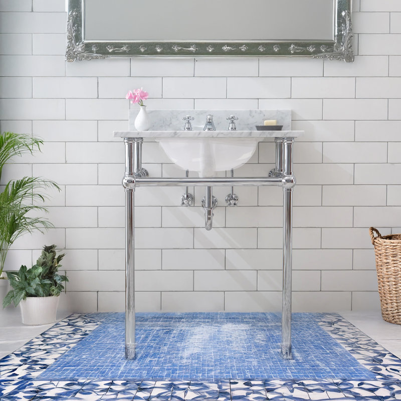 Nantucket Sinks Great Point 13.75'' White Glaze Vitreous China Oval Bathroom Sink with Overflow