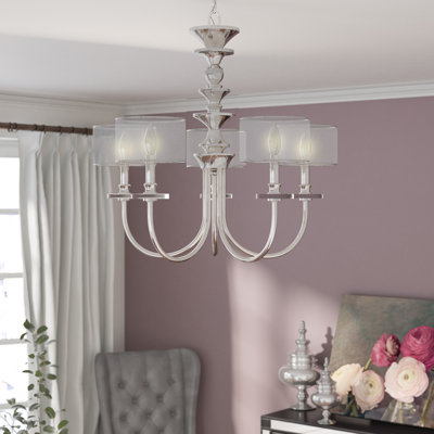 Lustre classique/traditionnel ombré 5 lumières Elia
