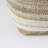0H White/Taupe/Gray Striped Hemp And Cotton Pouf