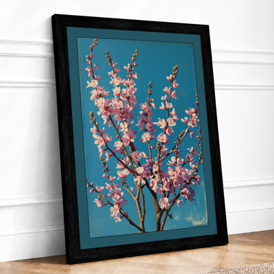 Cherry Blossom Branch Botanical - Framed Print
