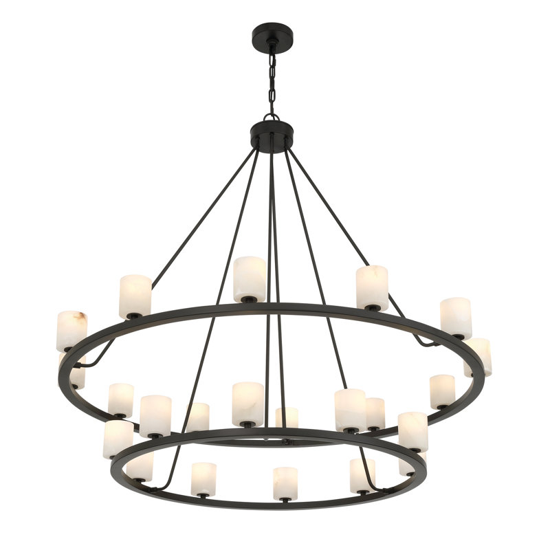 Lustre noir mat 46,75 po Aragon, Noir