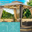 Pavillon de jardin en métal 10X12 Soft Top