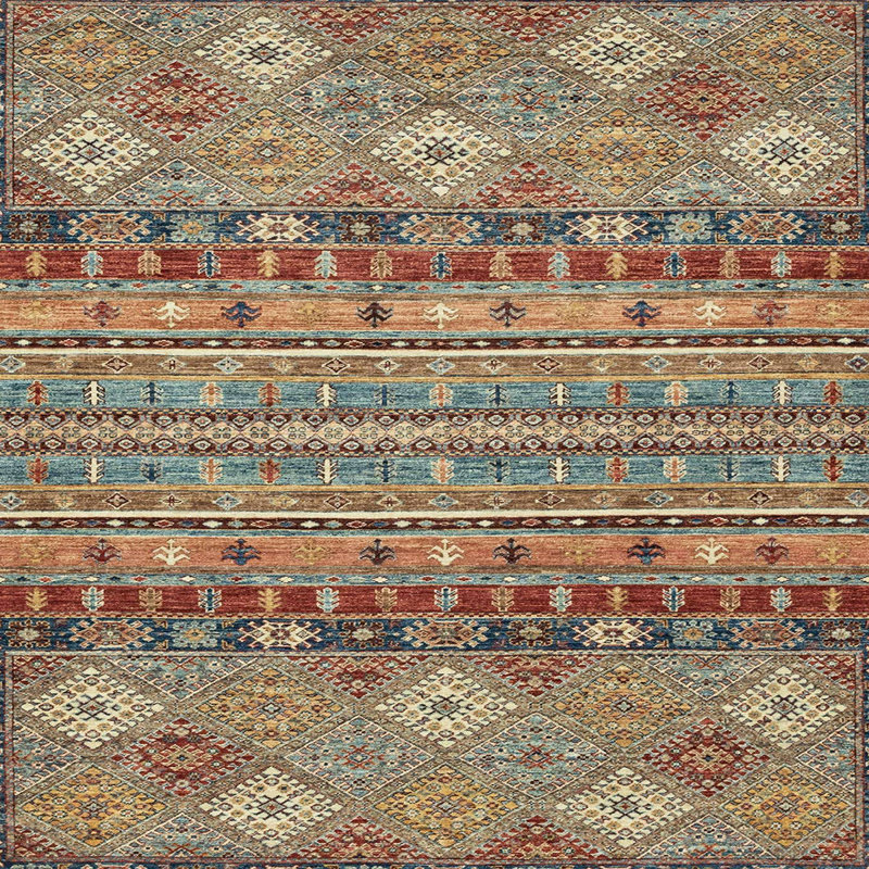 Tapis abstrait moderne 2392, Carré 8 pi