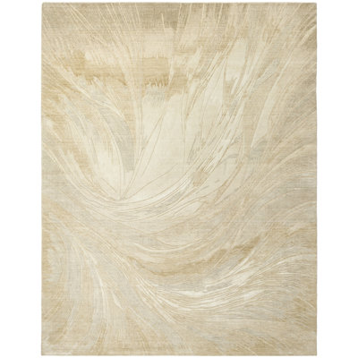 Nourison Brushlight 9' x 12' Beige Grey Modern Indoor Rug
