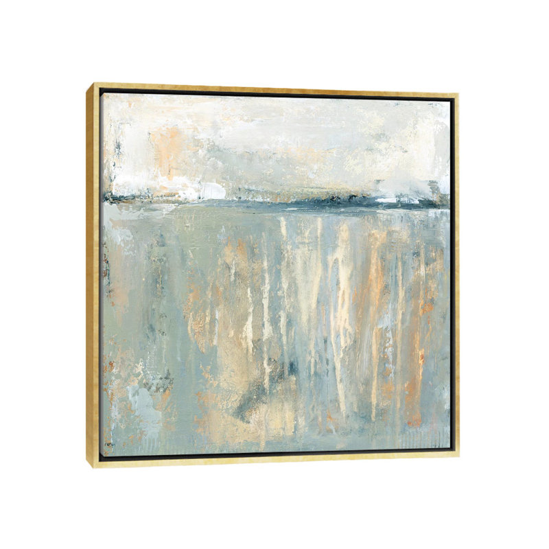 «Brighter Days» par Carol Robinson - reproduction imprimée, H 18 po x l 18 po x 1,5 po, Toile encadrée d'or, Aucun mat