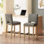 Tabouret de comptoir, ensemble de 2, tissu-236995839-236995832