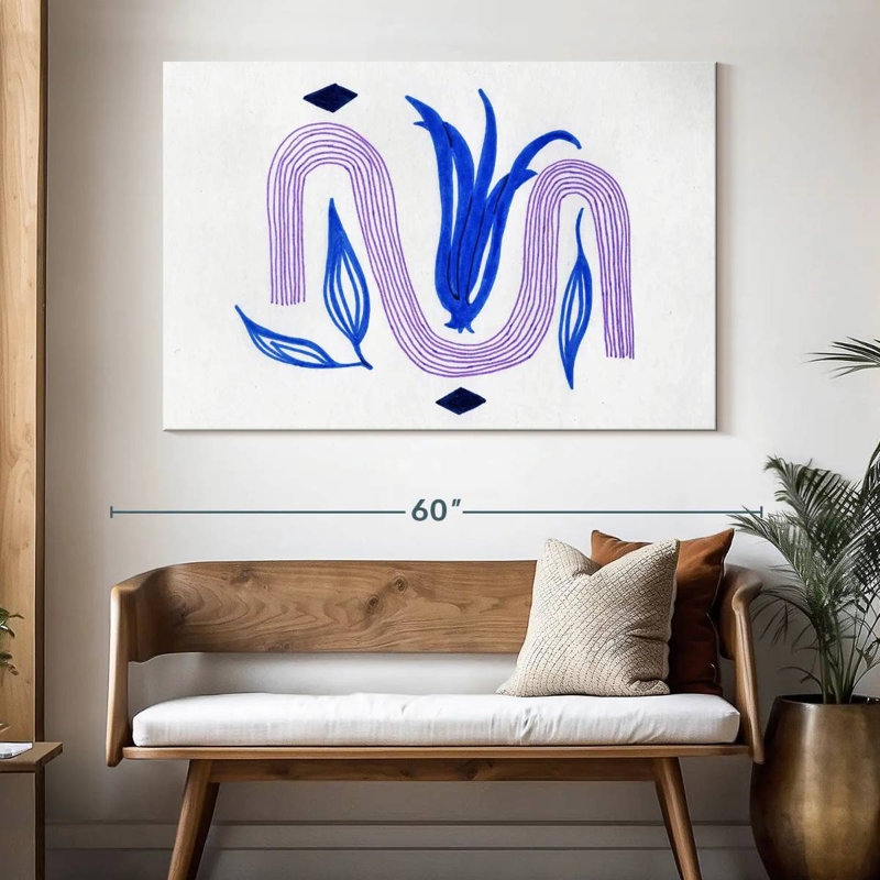 Avery Boho Abstract Tulip, 34" H x 51" W