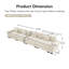 Canapé modulaire surdimensionné de 170 po Cloud-73819840