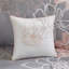 Édredon pour grand lit gris / pêche - imprimé coton, floral, 3 coussins et jupe de lit floral-118742616-118742617