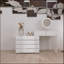 Commode de bureau 10 tiroirs sans poignée