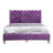 Tranquil Purple Queen Bed With Storage