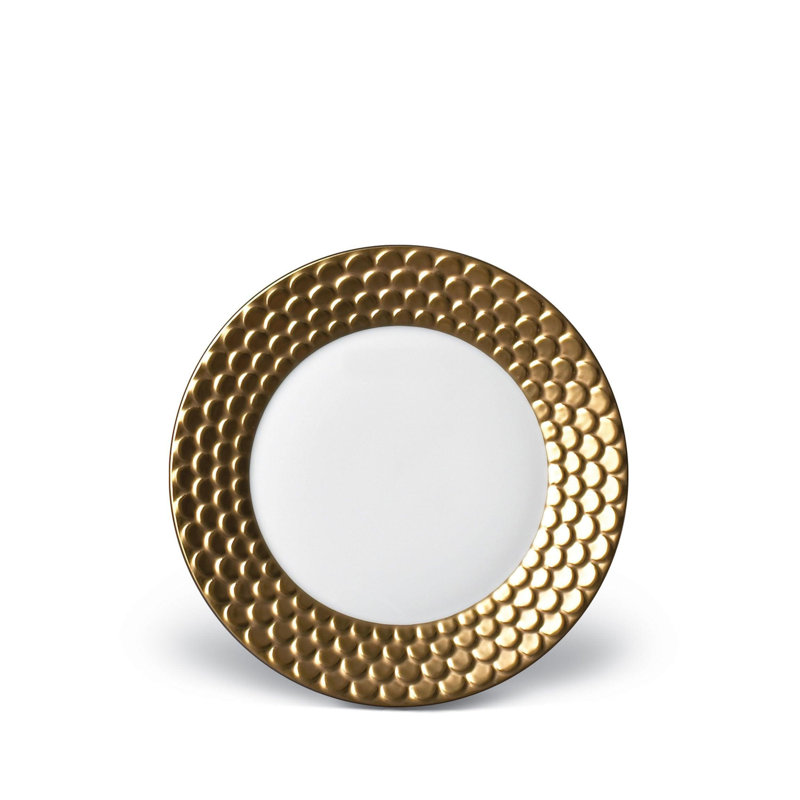 Aegean 24Kt Gold Sculpted Bread & Butter Plate