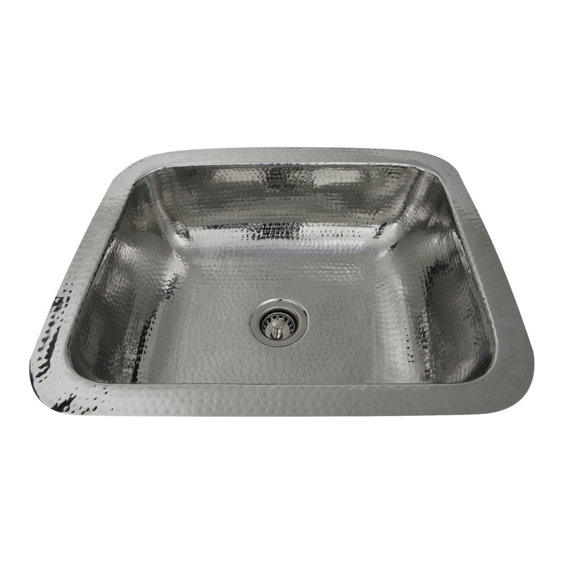 Brightwork 17.5'' L Stainless Steel Single Basin Kitchen Sink